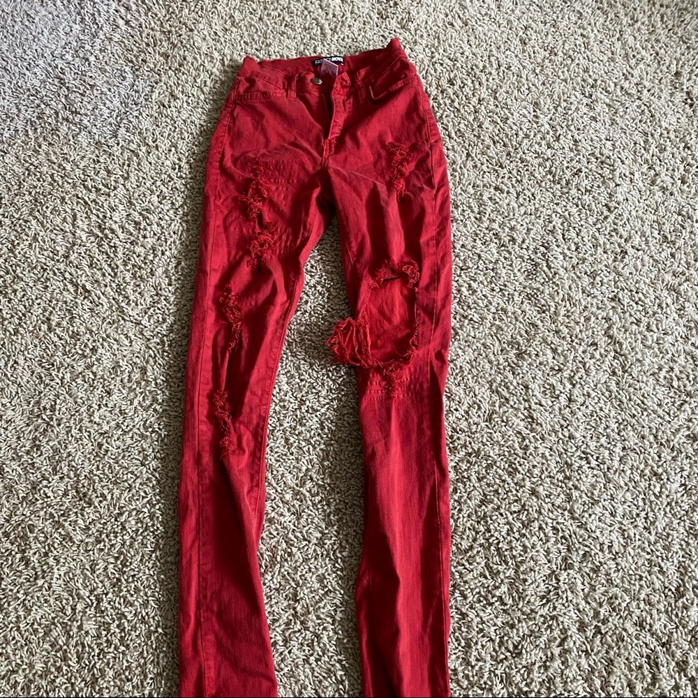 Fashion Nova ripped jeans
